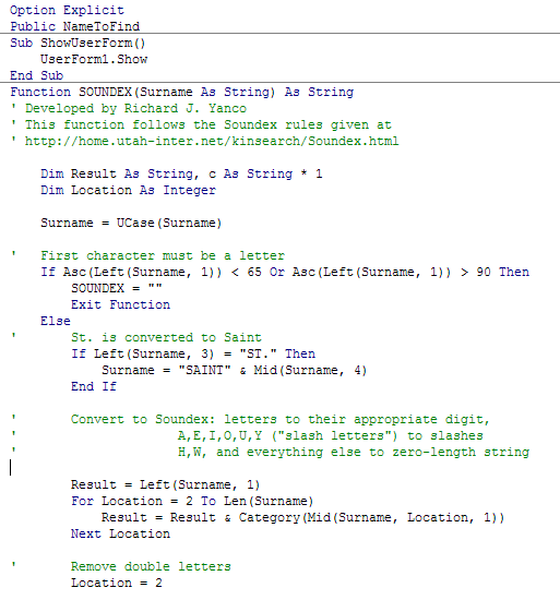 vba programming