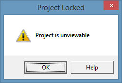 Unviewable VBA project message as result of usage VBA unviewable approach protection