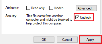how to unblock Microsoft Excel VBA macros Windows security block