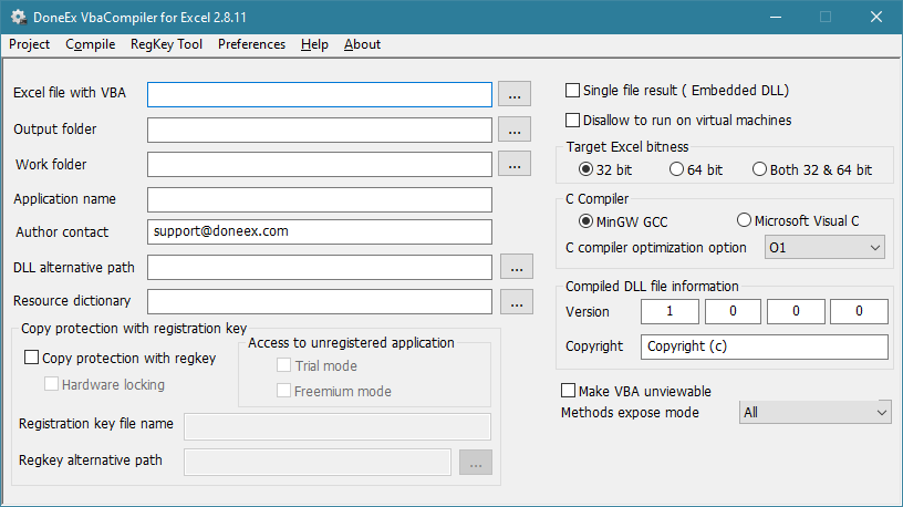 VBA Compiler can protect your Excel add-ins from being pirated or shared without your permission